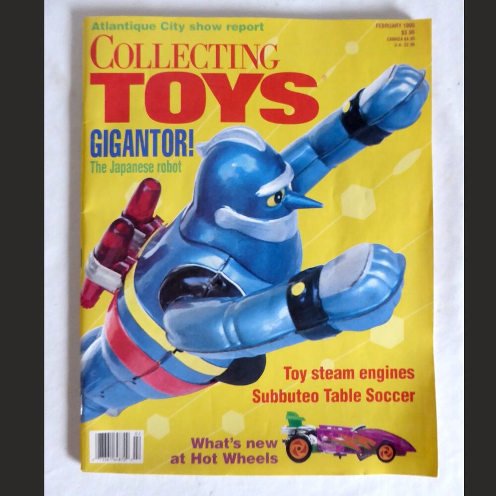 NEW 1995 FEBRUARY COLLECTING TOYS MAGAZINE GIGANTOR TETSUJIN 28 HOT WHEELS